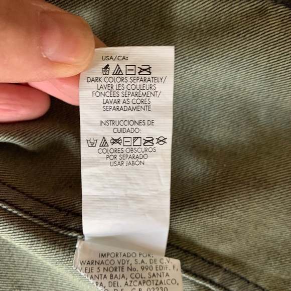 Calvin Klein Jean and Faux Leather Jacket, XS, Blue - Picture 7 of 9